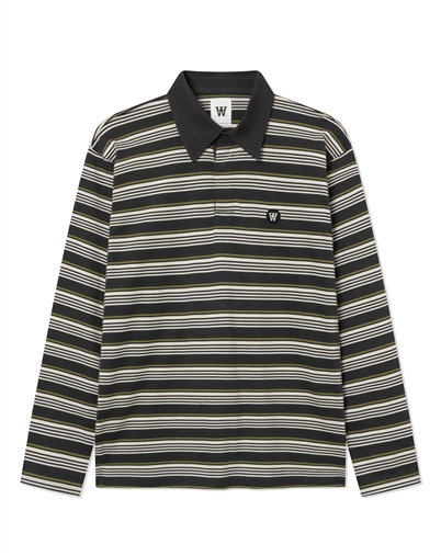 Wood Wood - WWLandon Polo - Pirate Black Stripe